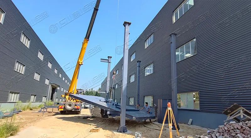 唐山金路厂区打造小型制砂楼，供客户带料试机